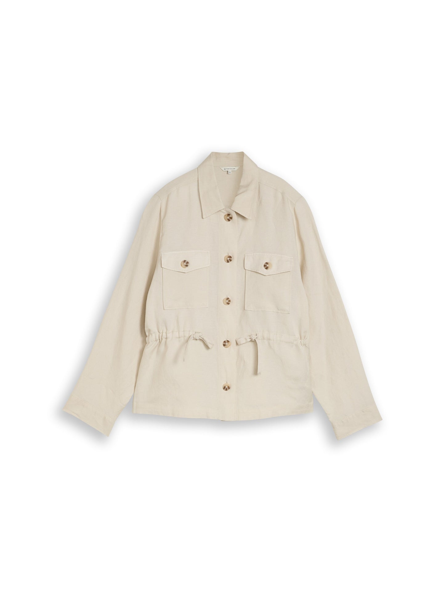 Regular Fit Jacke mit Leinenanteil