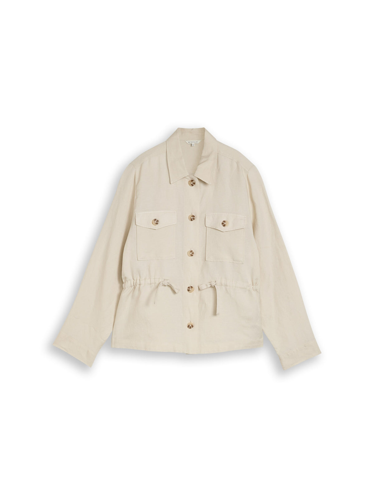 Regular Fit Jacke mit Leinenanteil
