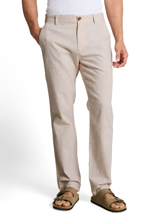 TTREGULAR Chino Hose mit Leinenanteil