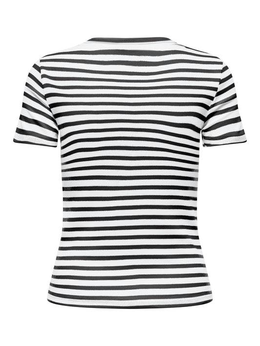 JDYLUCKY SS O NECK STRIPE TOP JRS DIA