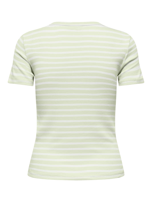 JDYLUCKY SS O NECK STRIPE TOP JRS DIA