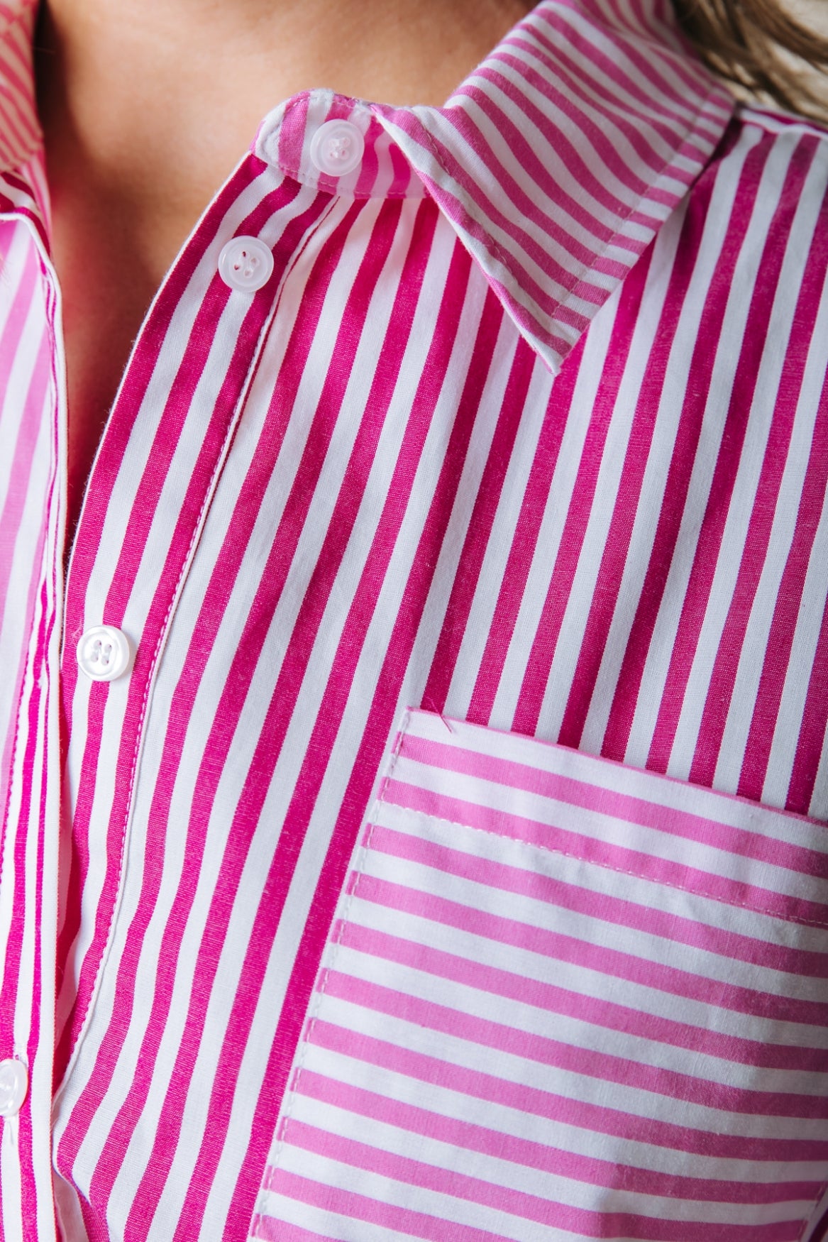 Talia Contrast Stripe Blouse