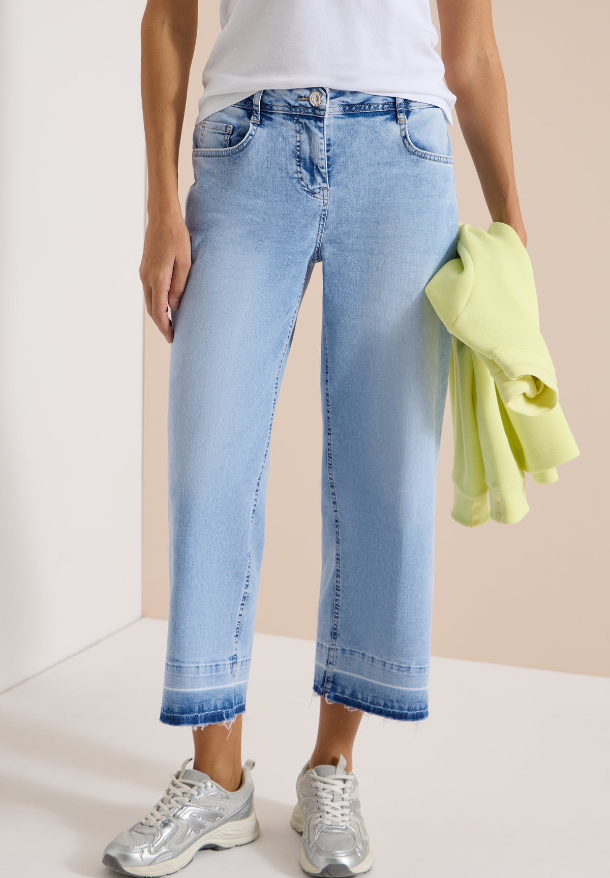 7/8 Wide Leg Jeans im Loose Fit