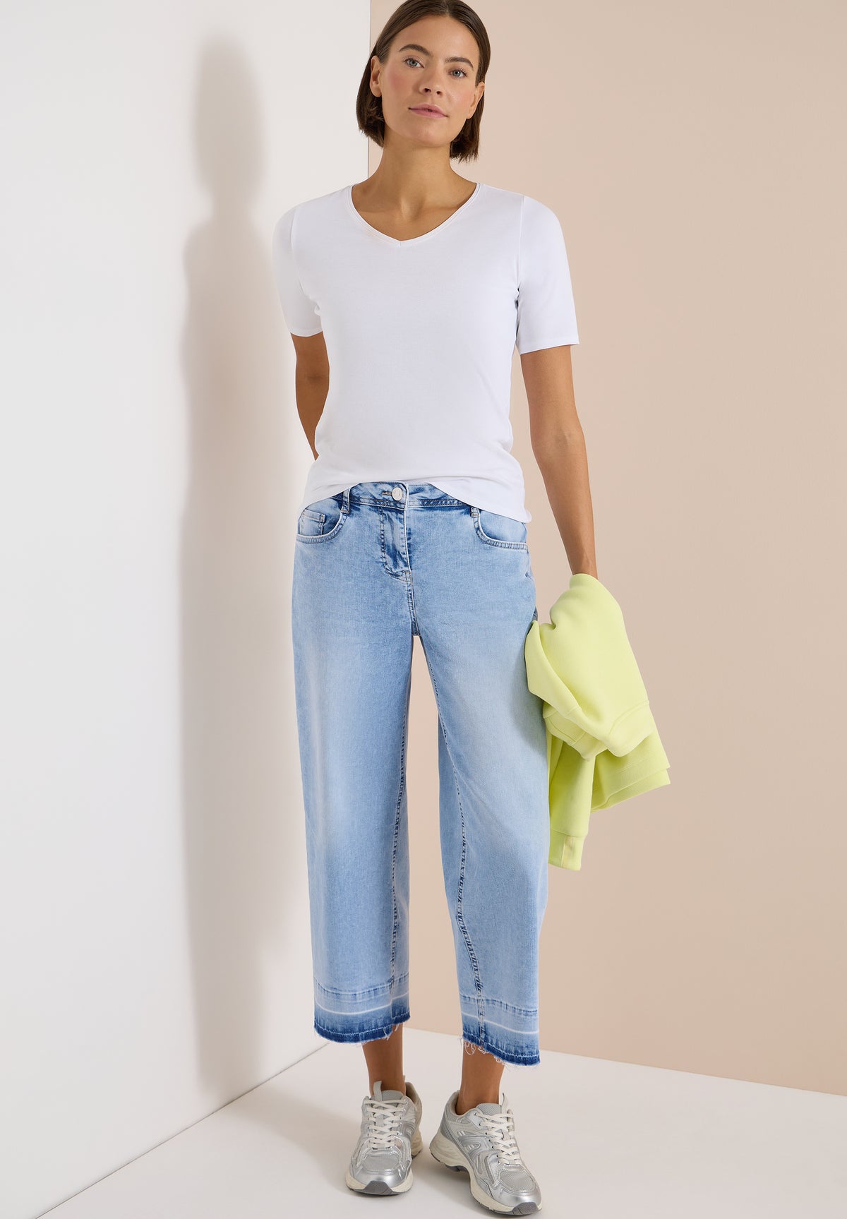7/8 Wide Leg Jeans im Loose Fit