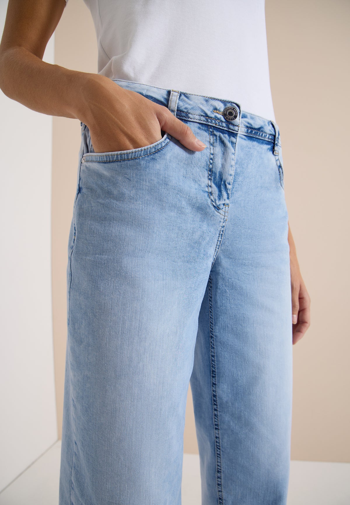 7/8 Wide Leg Jeans im Loose Fit