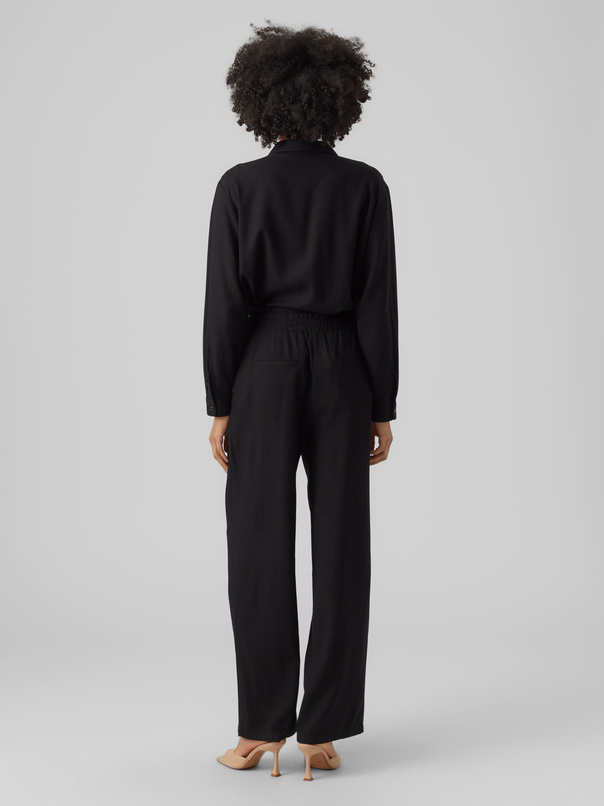 VMJESMILO LIN HW WIDE PANTS WVN NOOS