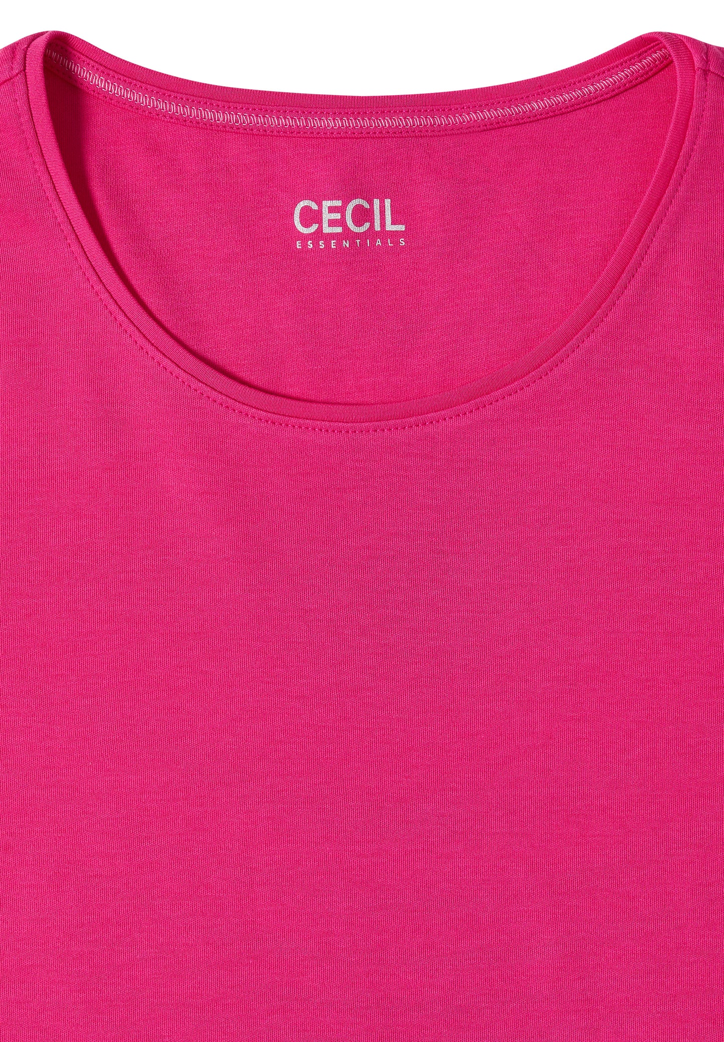 Basic T-Shirt mit Rundhals in Unifarbe