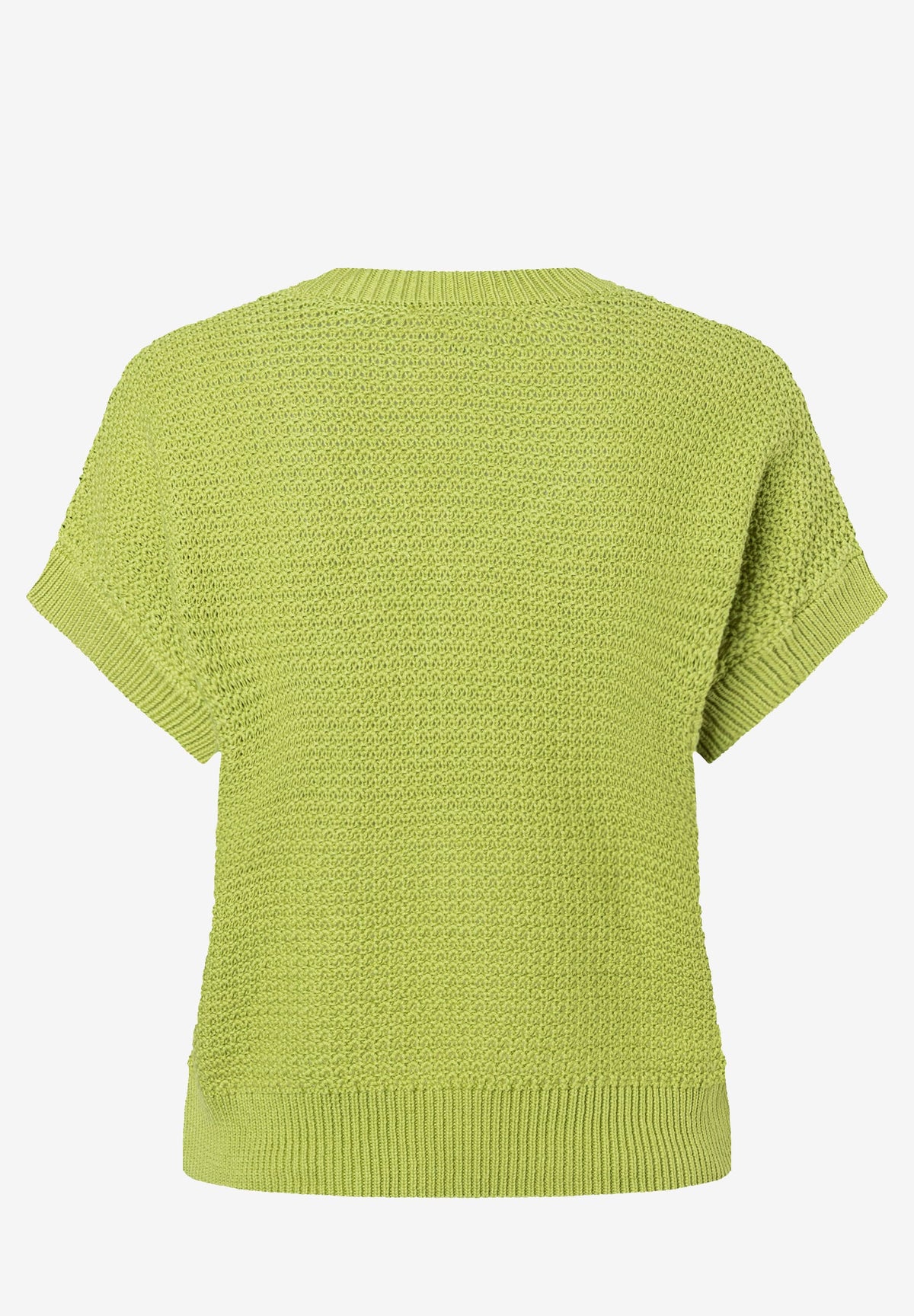 Struktur-Pullover mit V-Ausschnitt