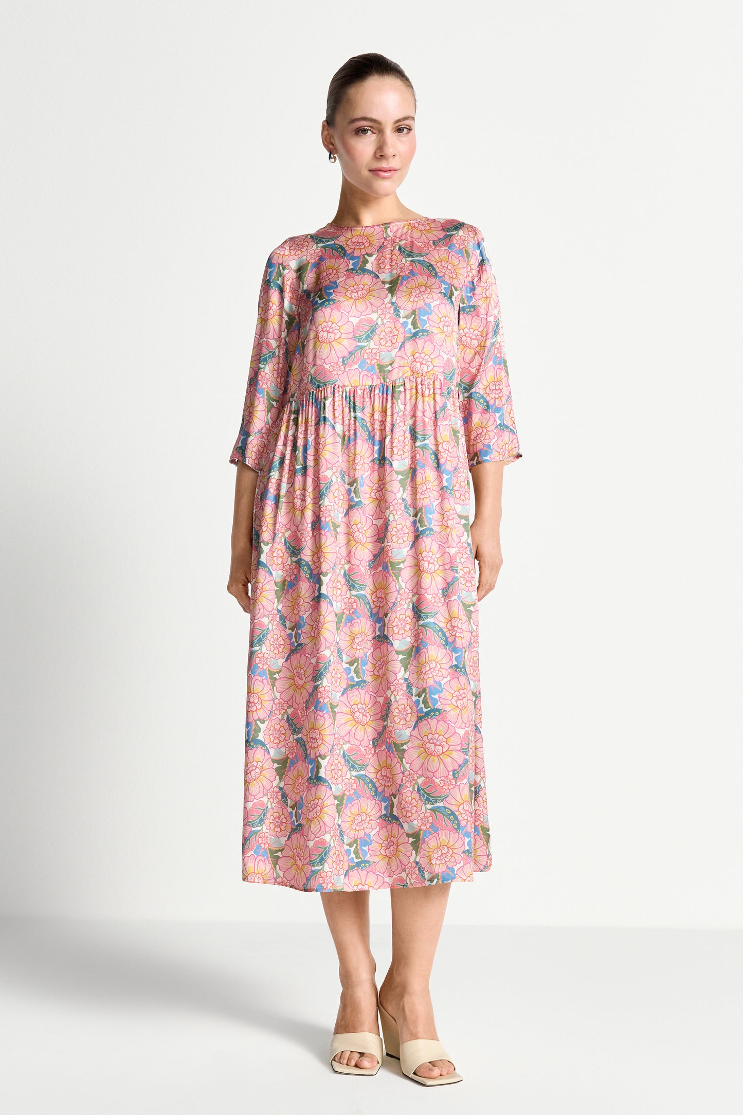 Printed Midi Dress