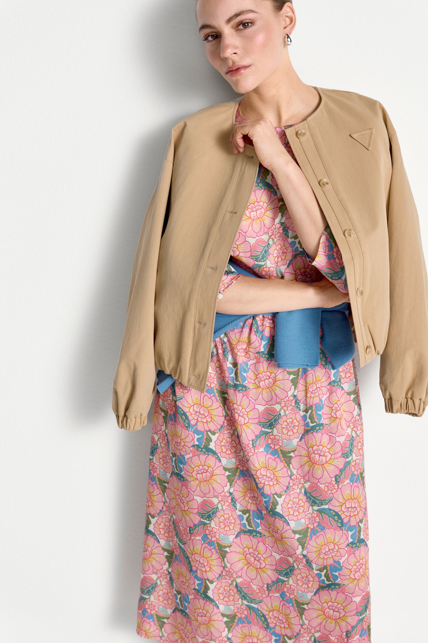 Printed Midi Dress