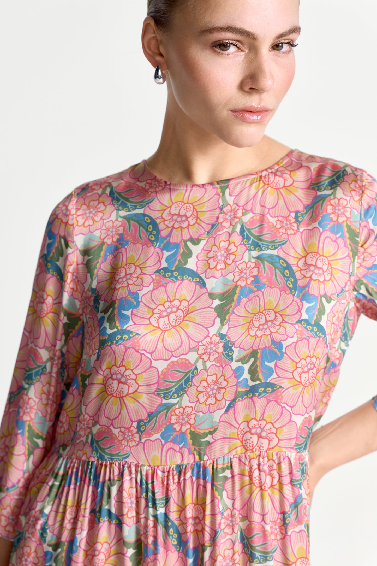 Printed Midi Dress