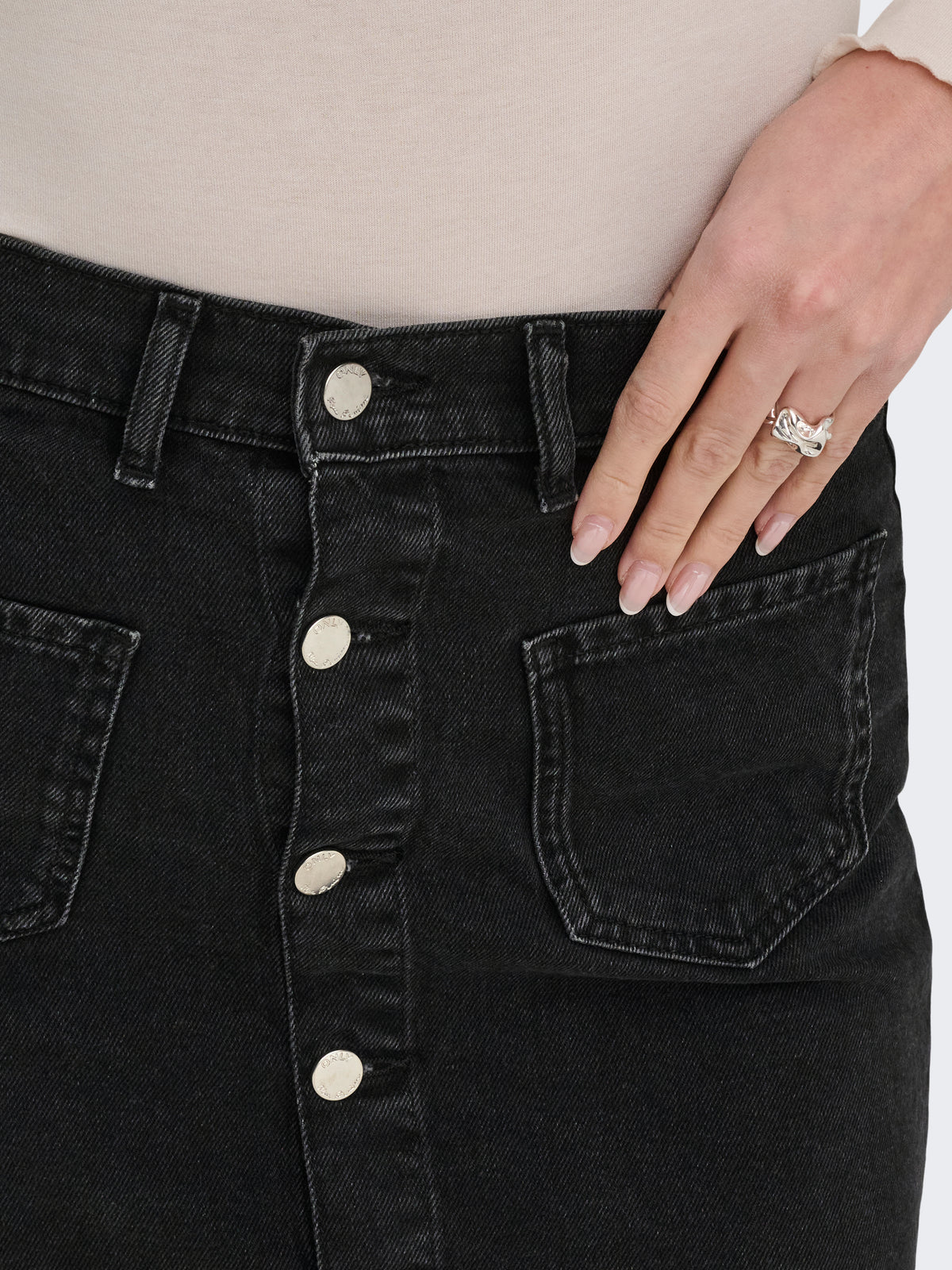 ONLAMAZING HW SKIRT TAI DNM NOOS