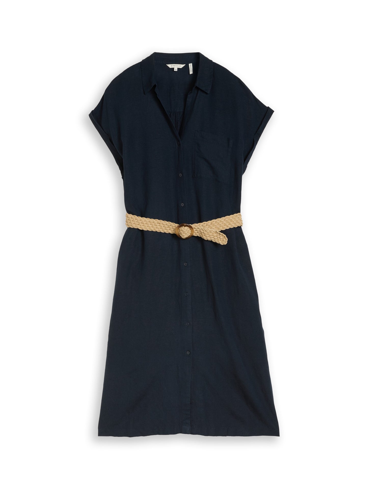 Loose Fit Midi-Kleid mit Gürtel