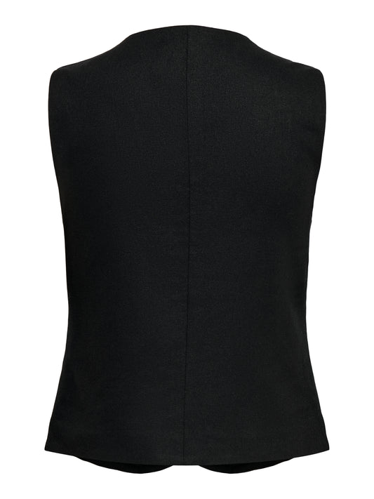 ONLGOA S/L LINEN BL WAISTCOAT CC TLR