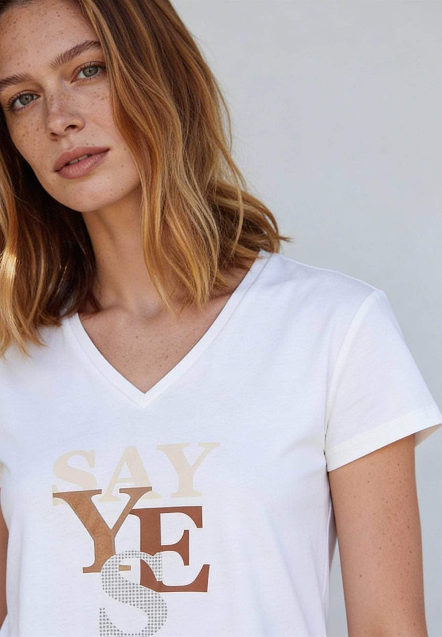 T-Shirt mit Schrift