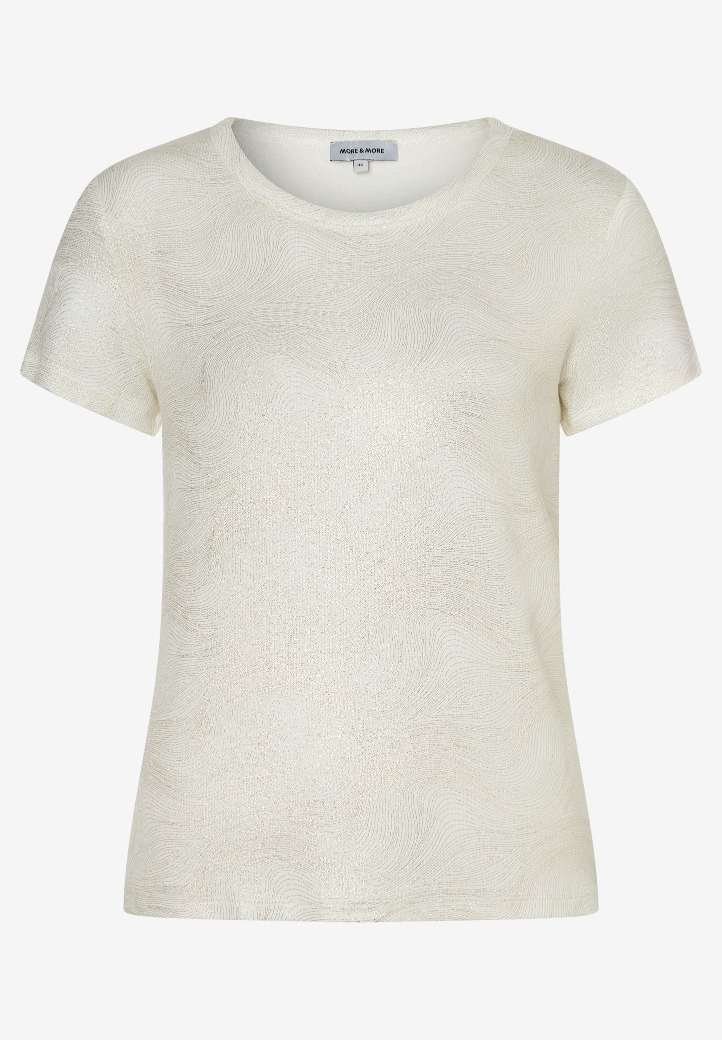 T-Shirt mit Glanzbelag