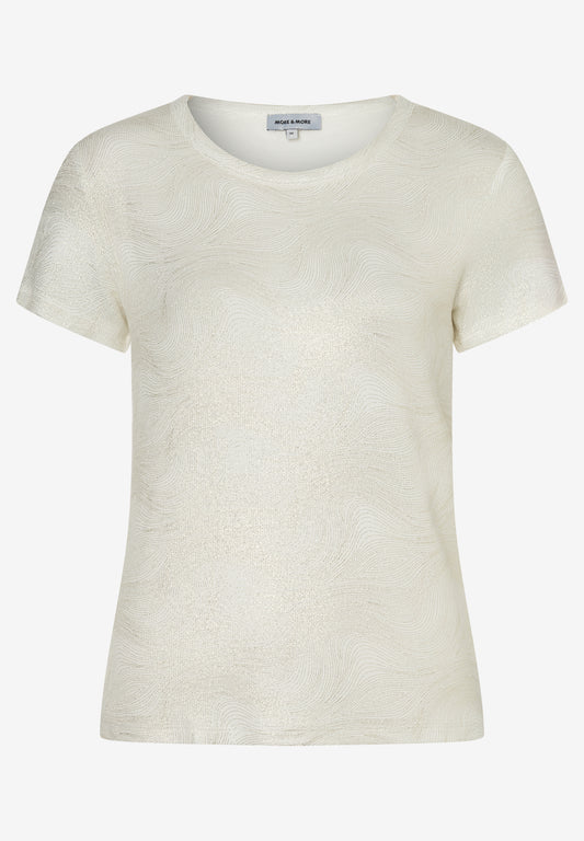T-Shirt mit Glanzbelag