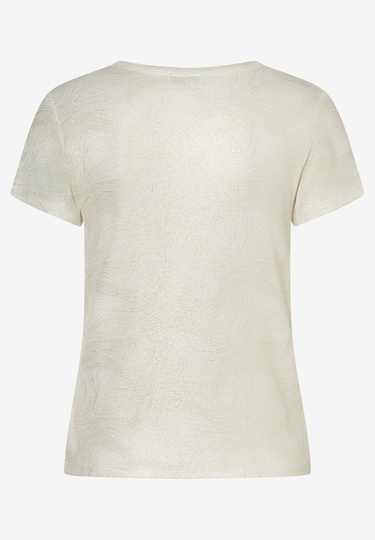 T-Shirt mit Glanzbelag