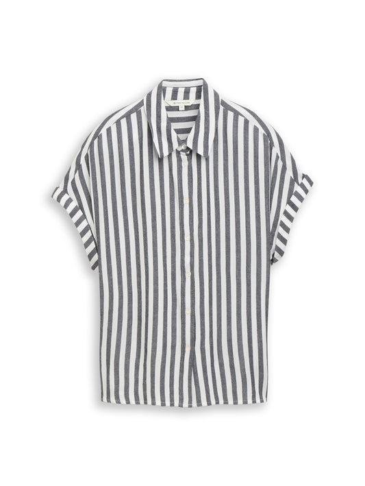 Loose Fit Bluse mit Streifen