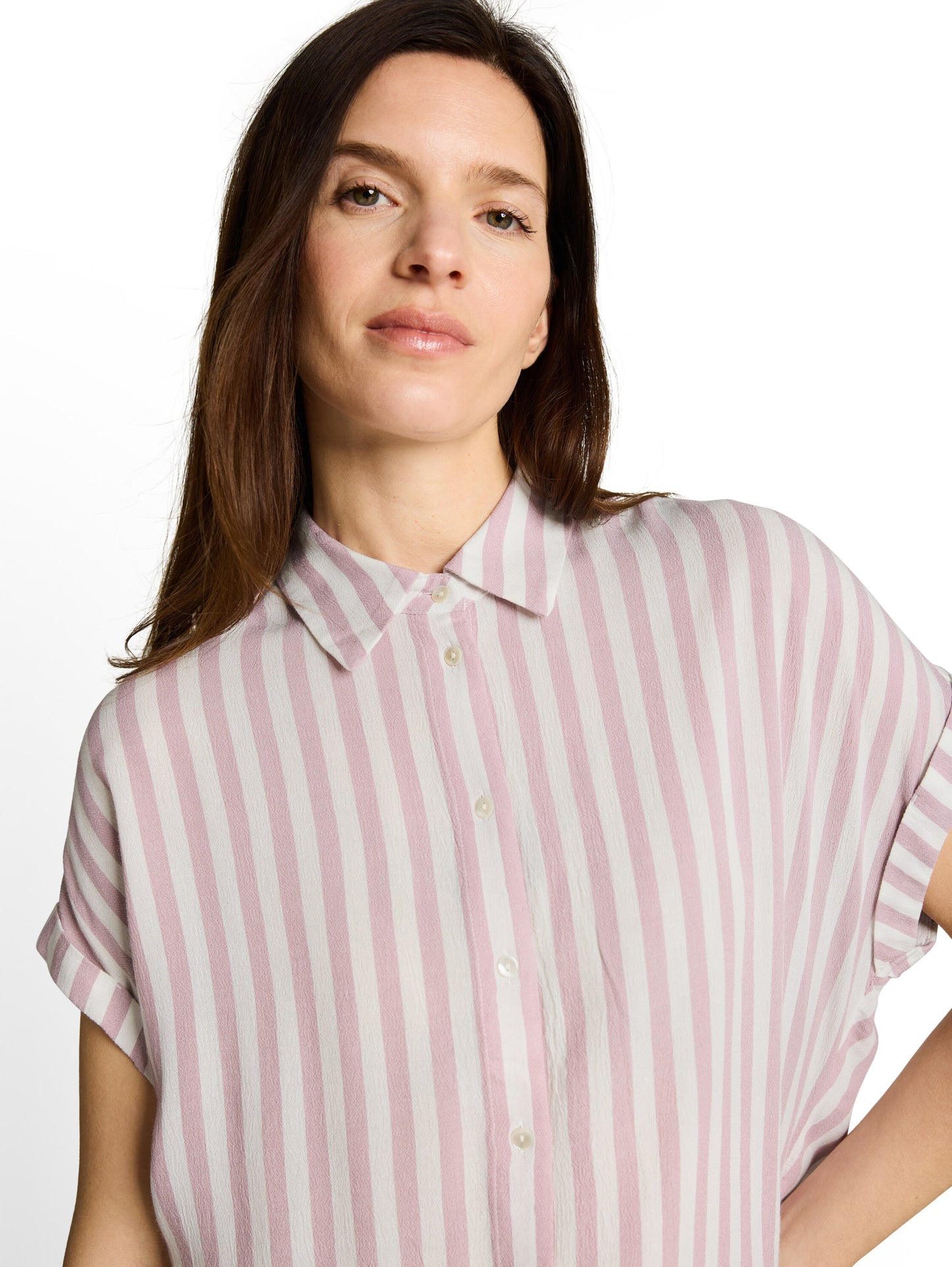 Loose Fit Bluse mit Streifen