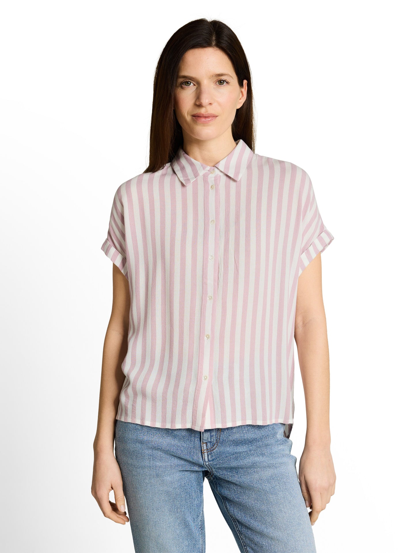 Loose Fit Bluse mit Streifen