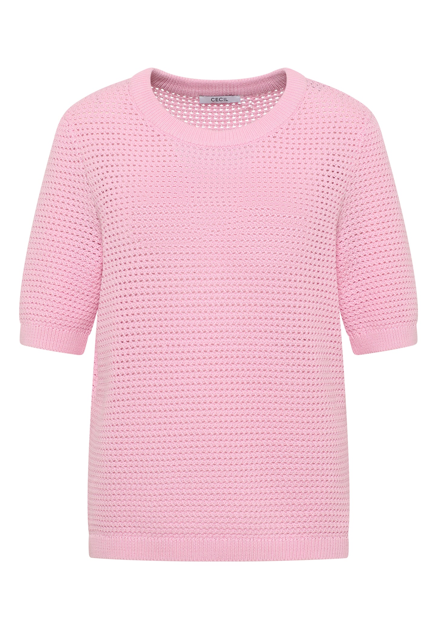 Kurzarm Pullover mit Struktur