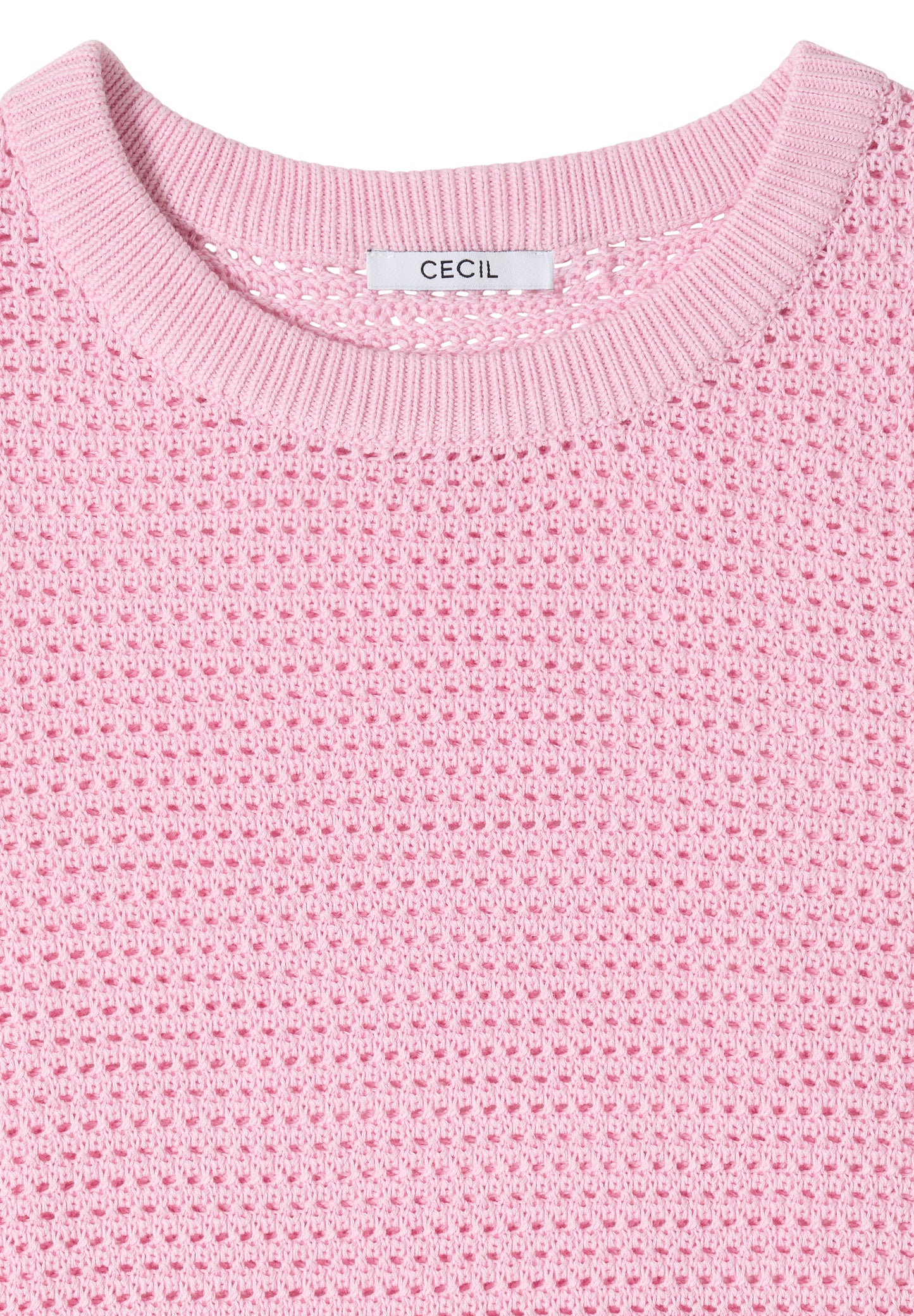 Kurzarm Pullover mit Struktur