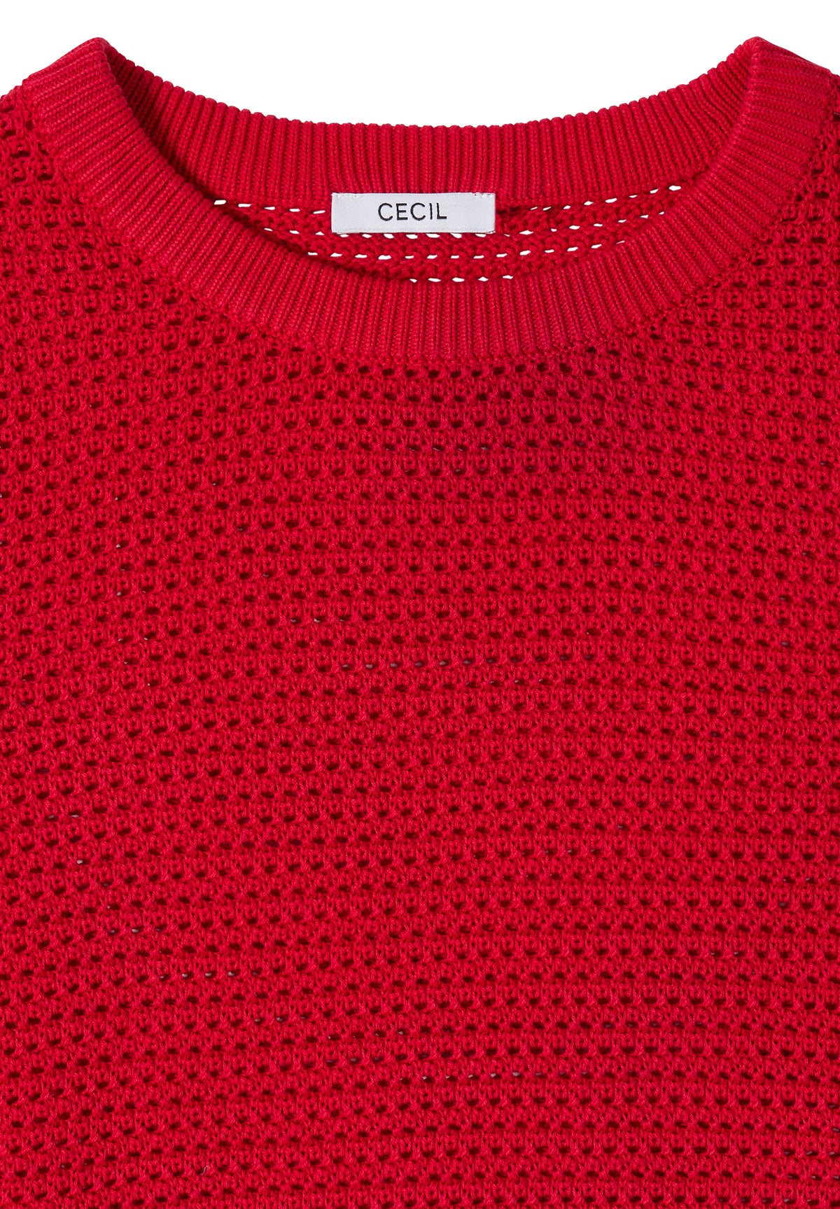 Kurzarm Pullover mit Struktur