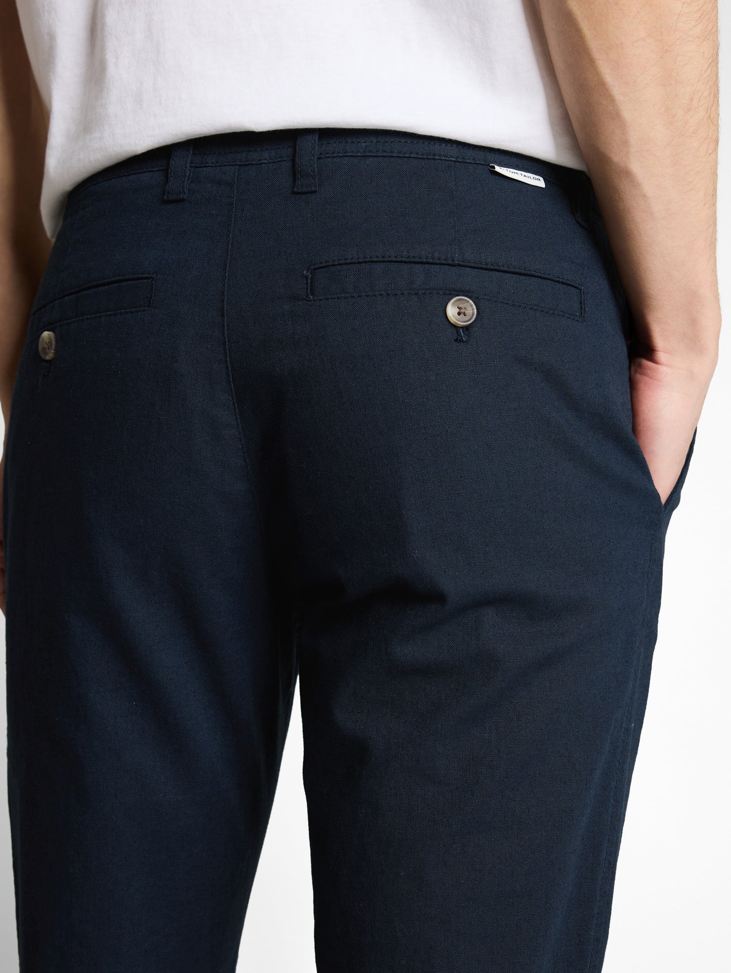 TTREGULAR Chino Hose mit Leinenanteil