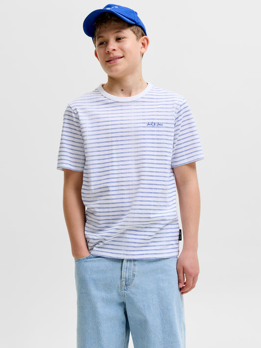 JJDEVIN DAYTONA STRIPED TEE SS CN JNR