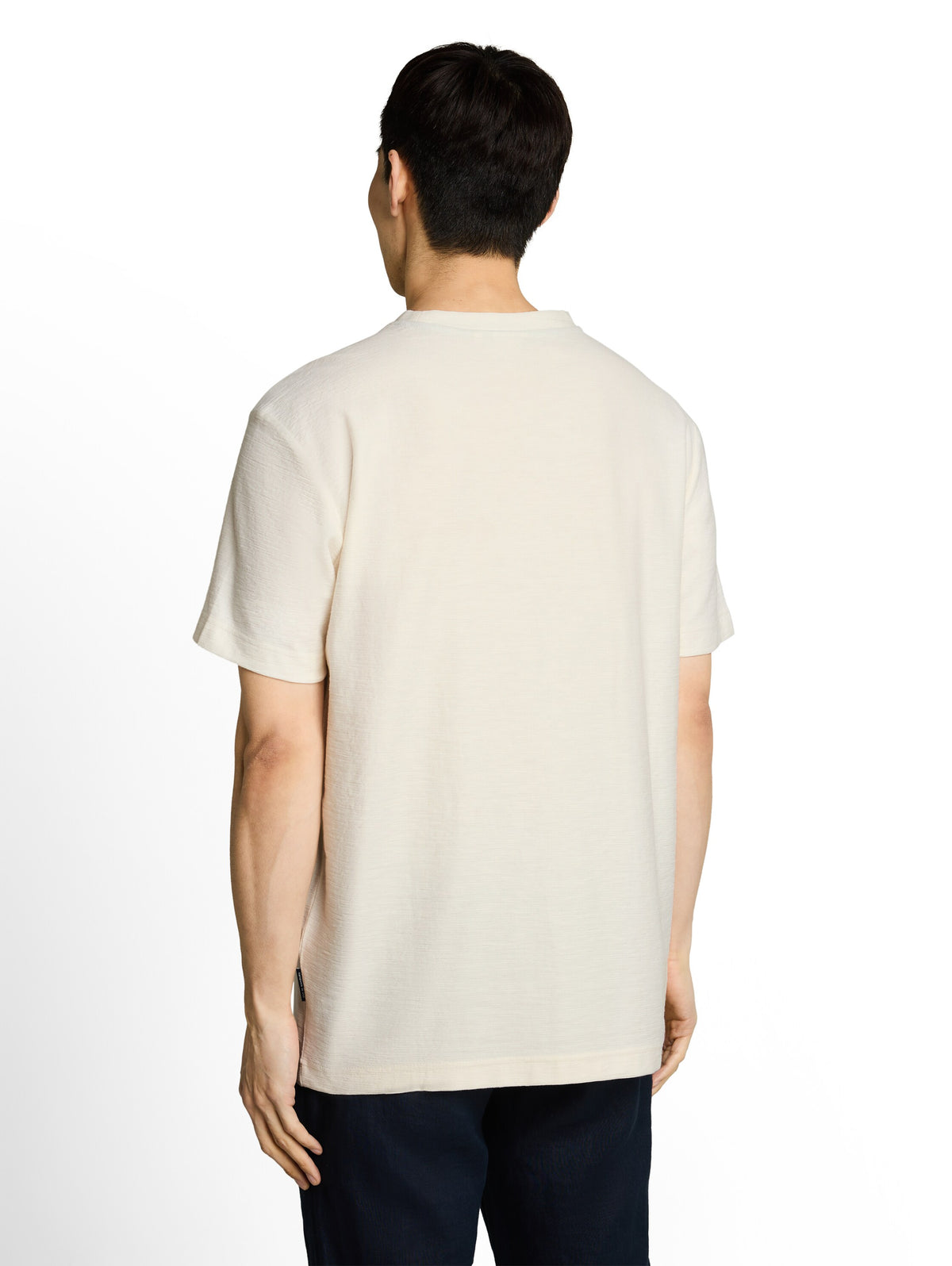 T-Shirt mit Ottoman-Struktur