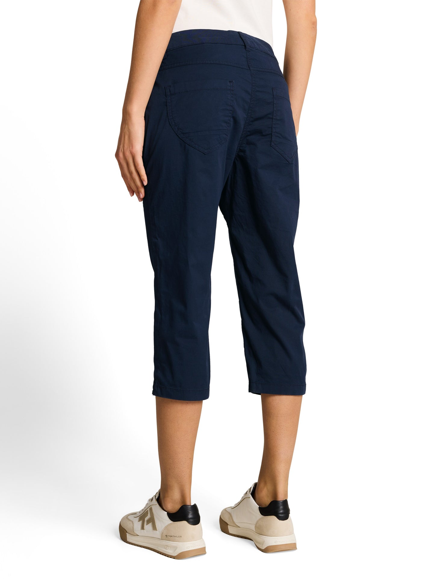 Tapered Relaxed Capri Hose mit Kordelzug