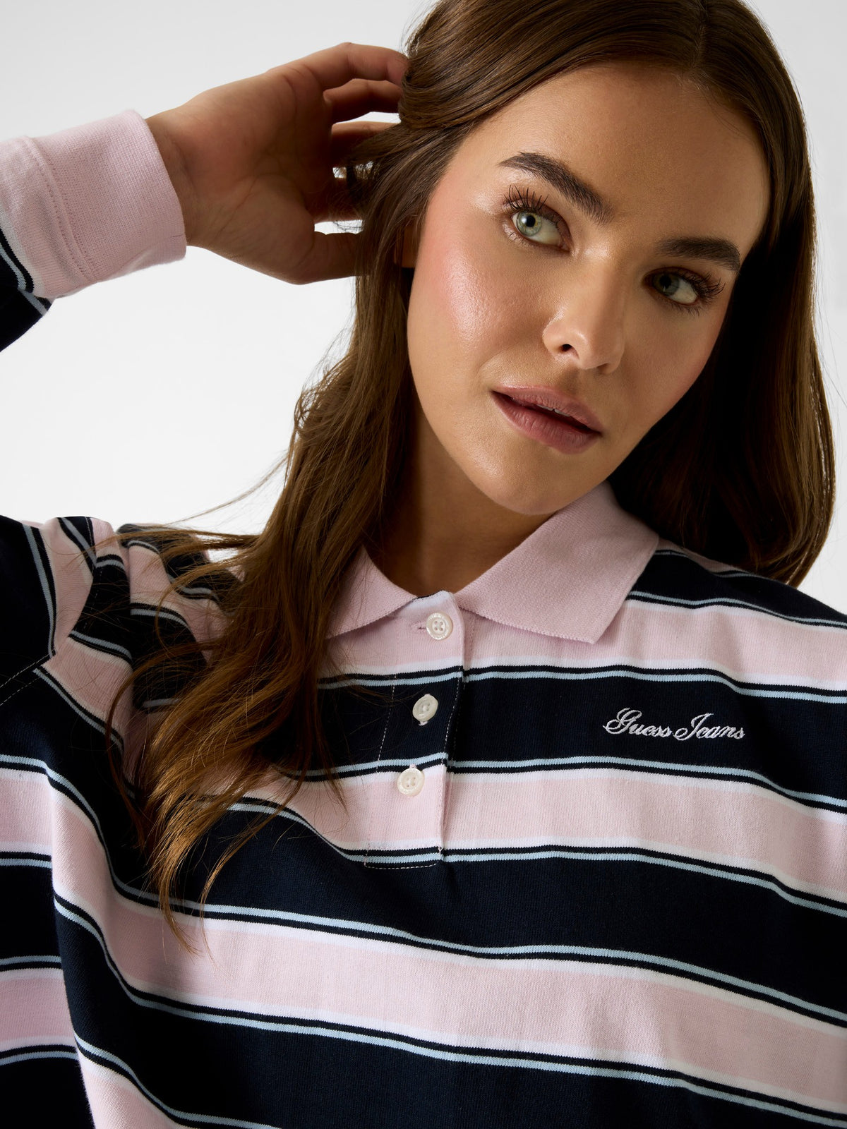 GJ OS CROP POLO SHIRT