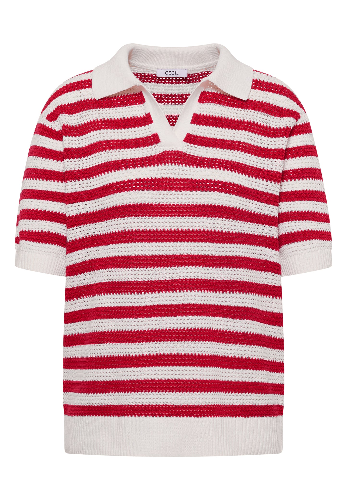 Kurzarm Poloshirt in Mesh-Qualität