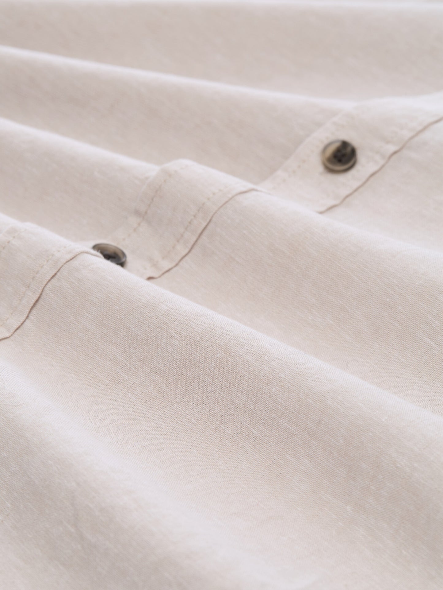 Relaxed Fit Kurzarmhemd mit Leinenanteil