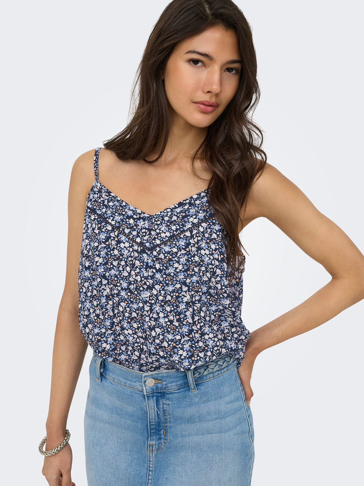 ONLNALA LIFE SINGLET WVN NOOS