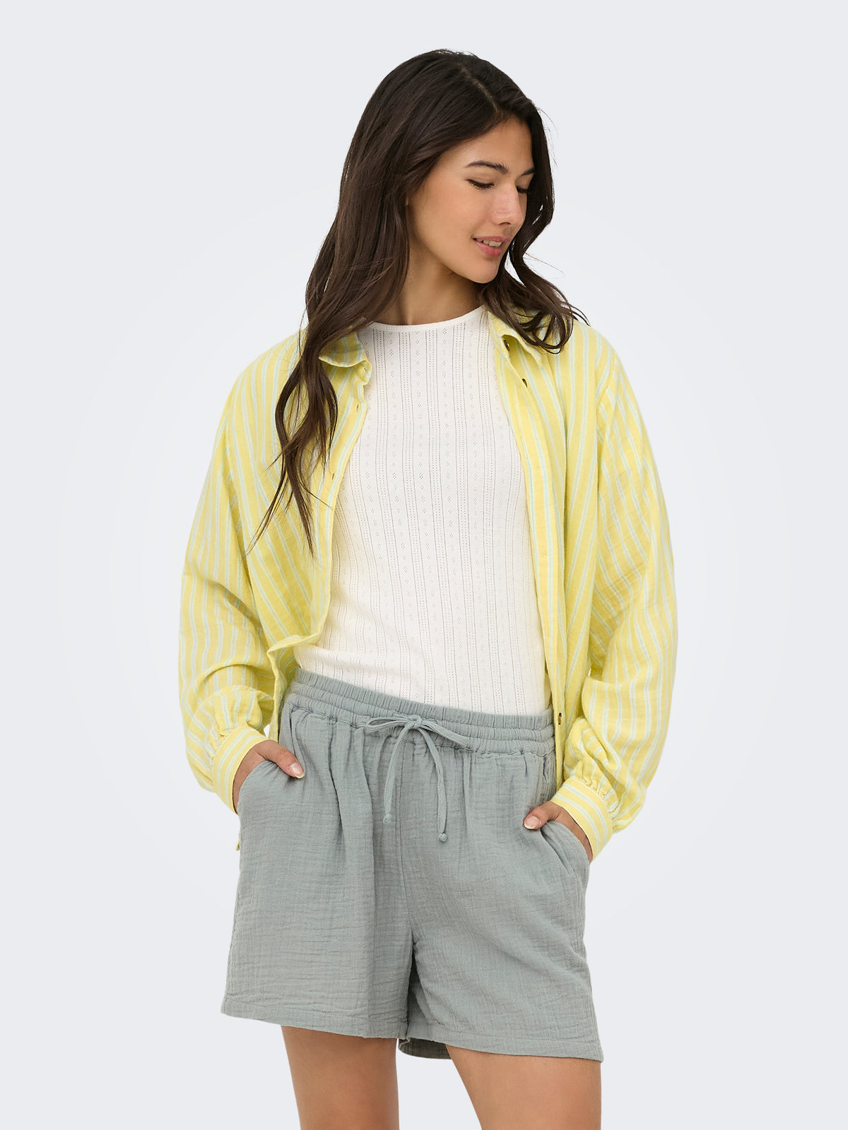 ONLTHYRA LS SHIRT CS WVN