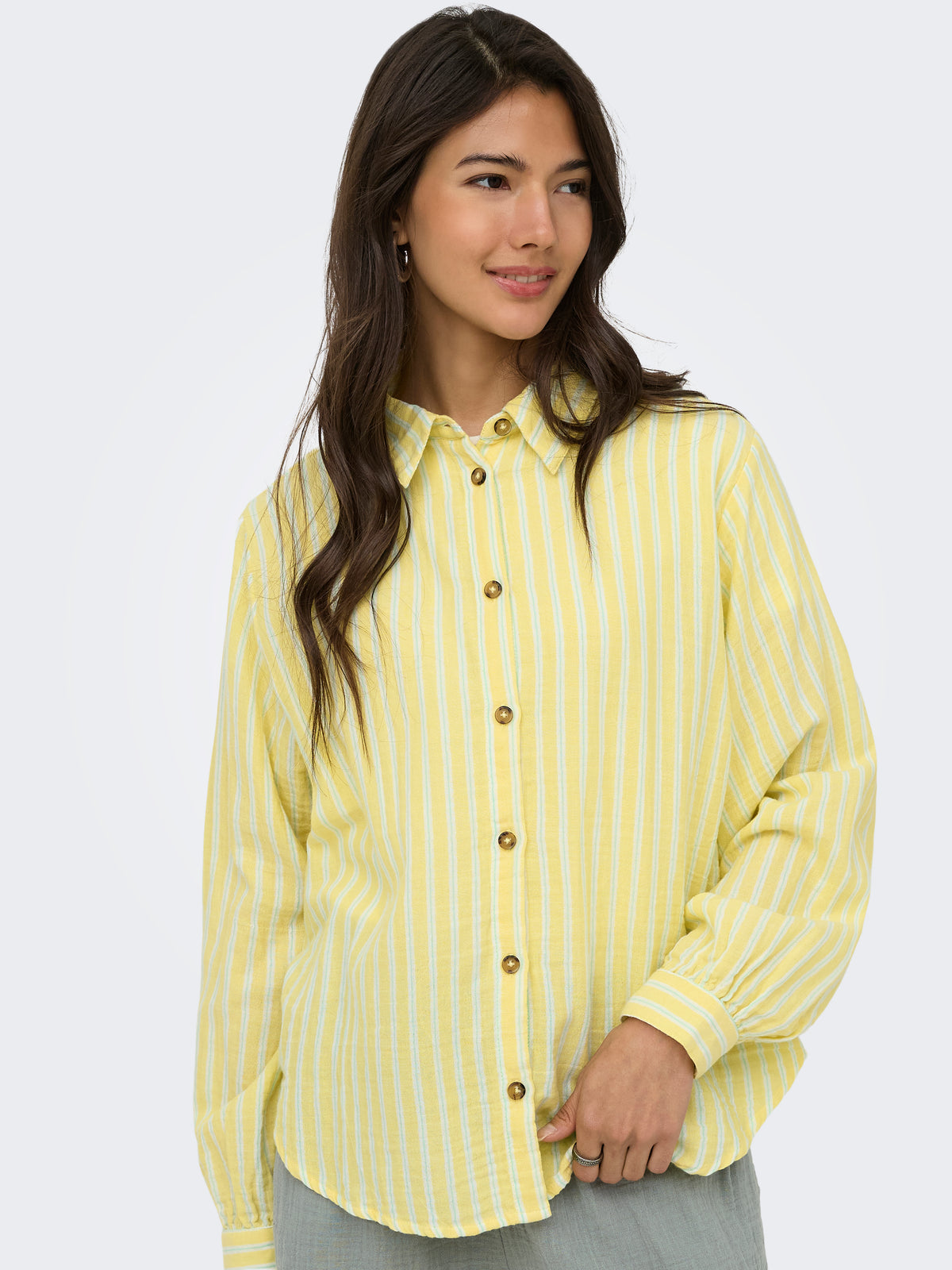 ONLTHYRA LS SHIRT CS WVN