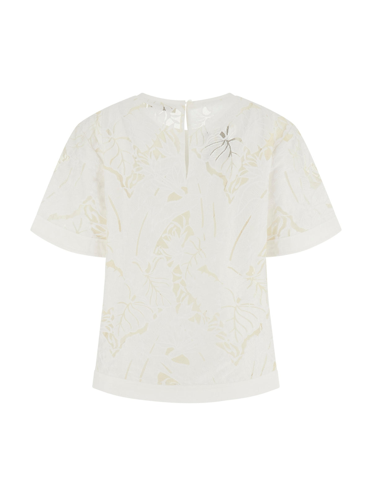 SS CASSANDRE FOLIAGE TULLE TOP