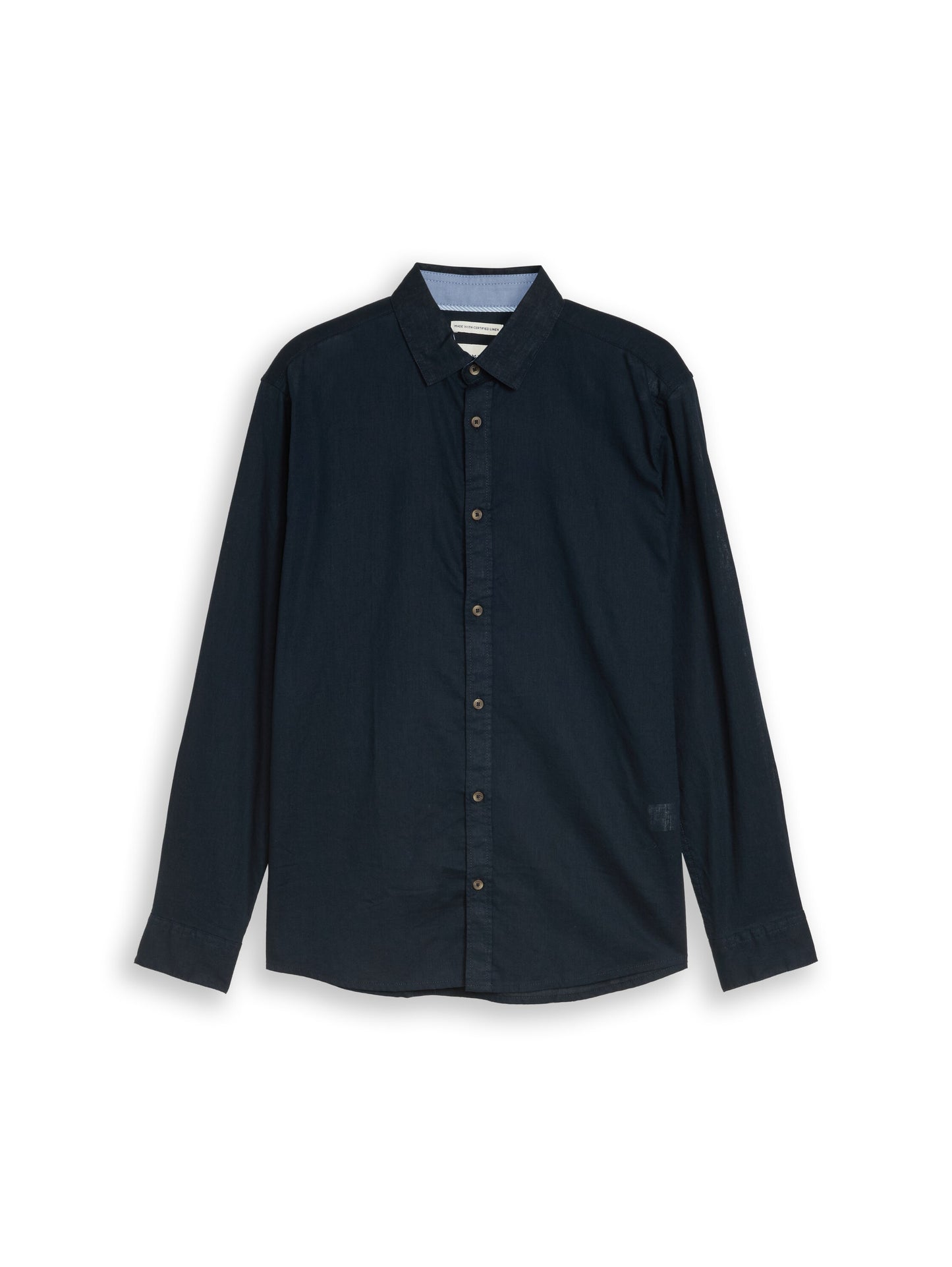Regular Fit Hemd mit Leinenanteil