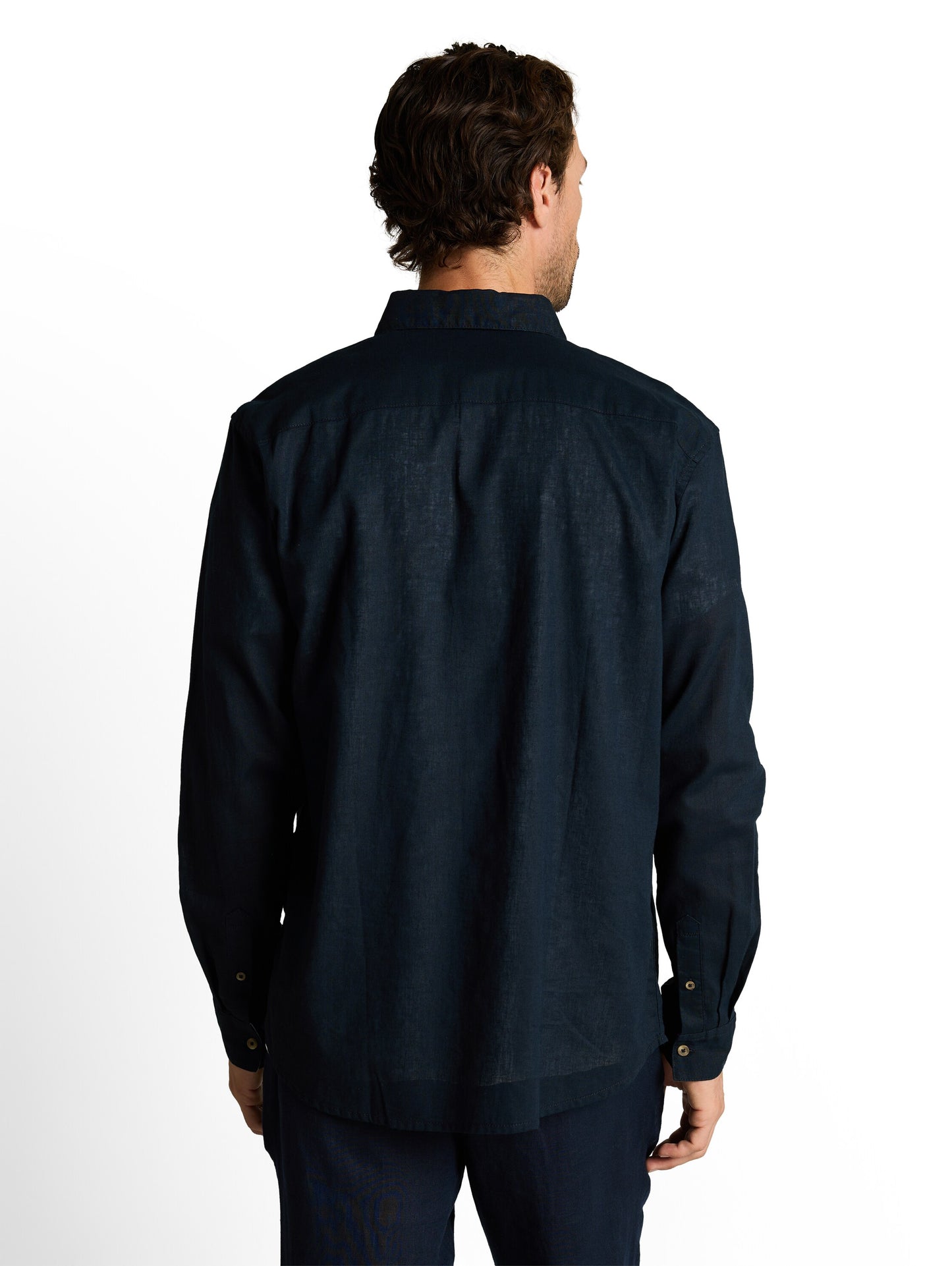 Regular Fit Hemd mit Leinenanteil