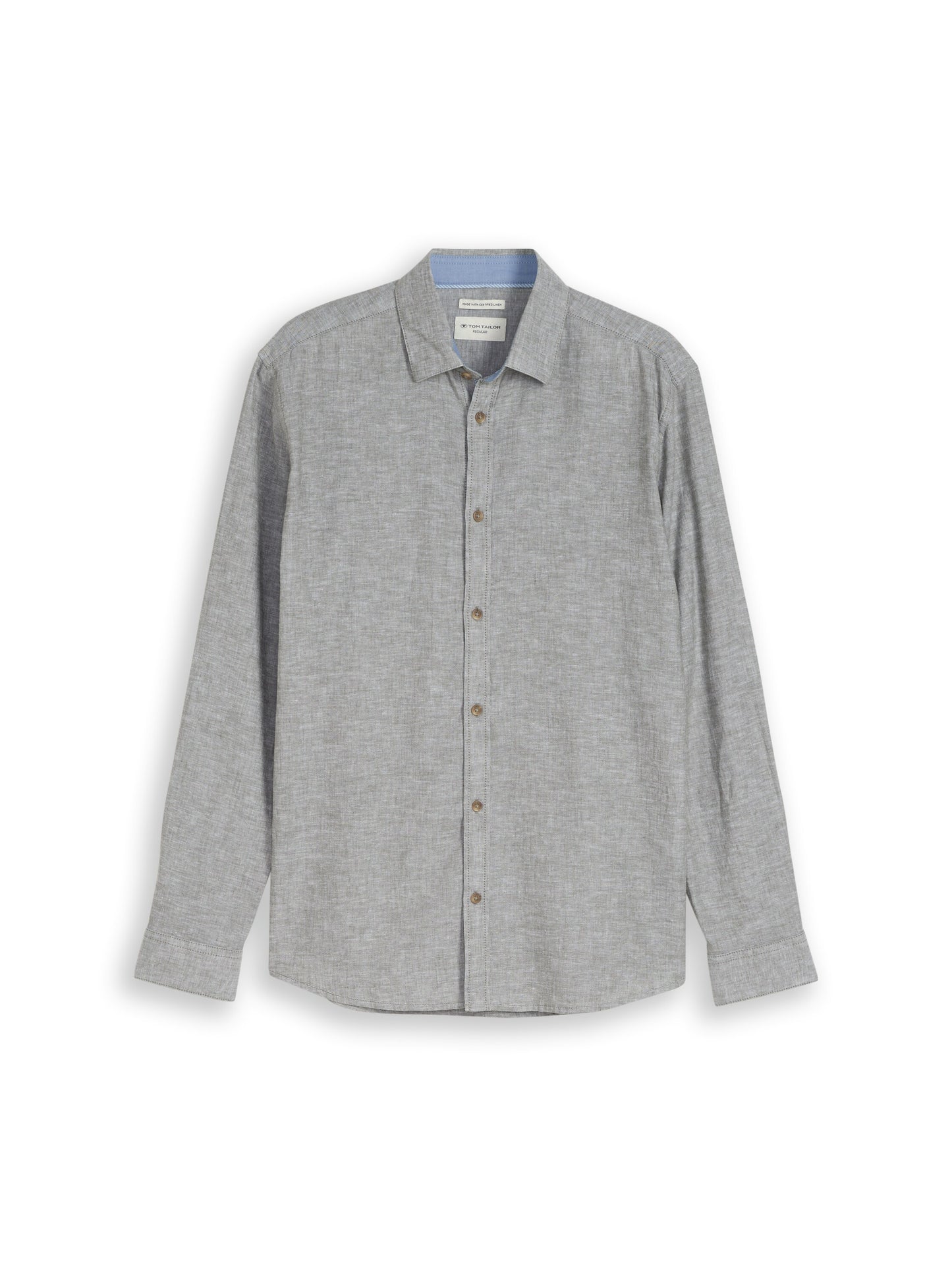 Regular Fit Hemd mit Leinenanteil
