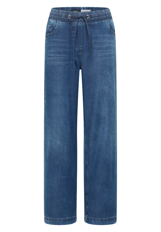 High Waist Wide Leg Jeans im Loose Fit
