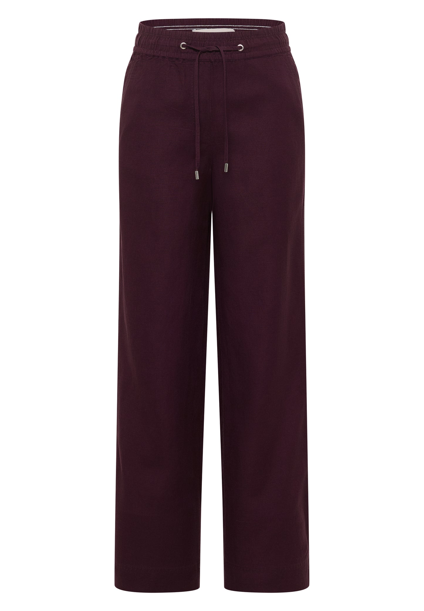 High Waist Wide Leg Hose aus Leinenmix