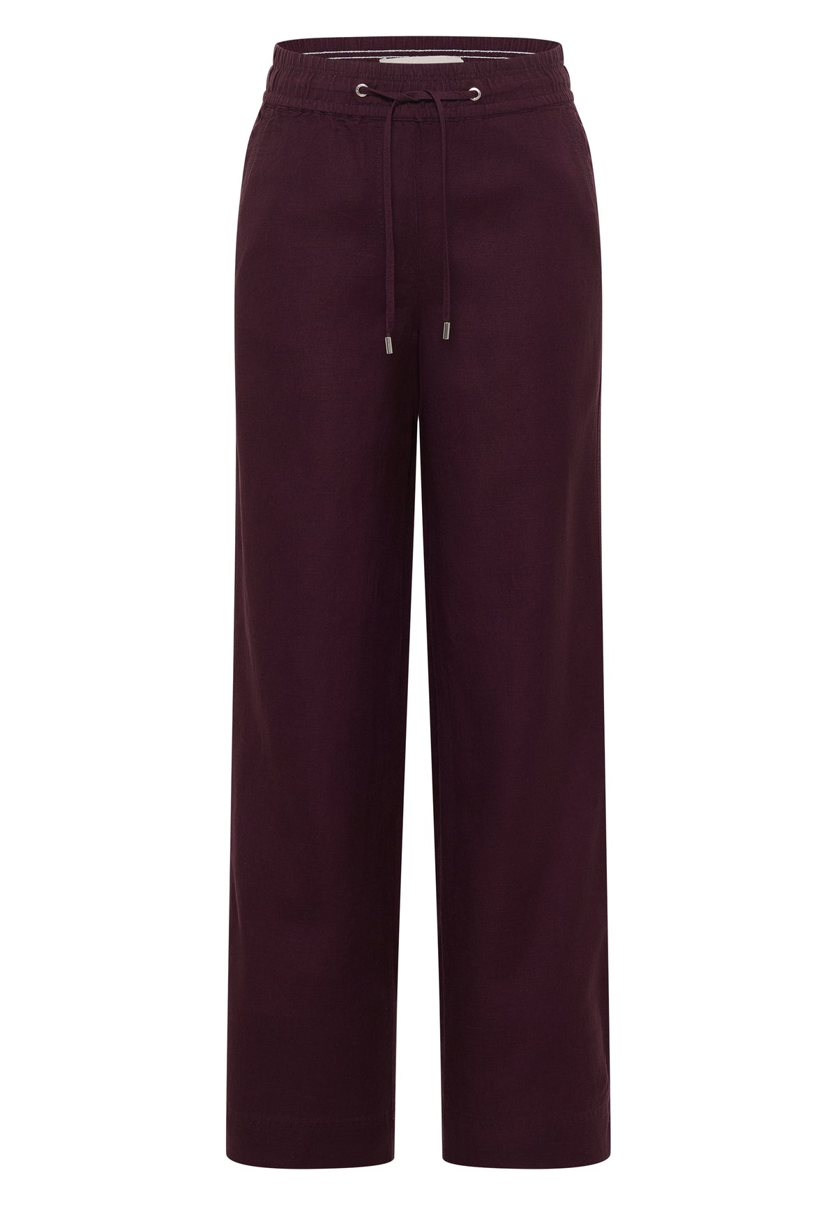 High Waist Wide Leg Hose aus Leinenmix