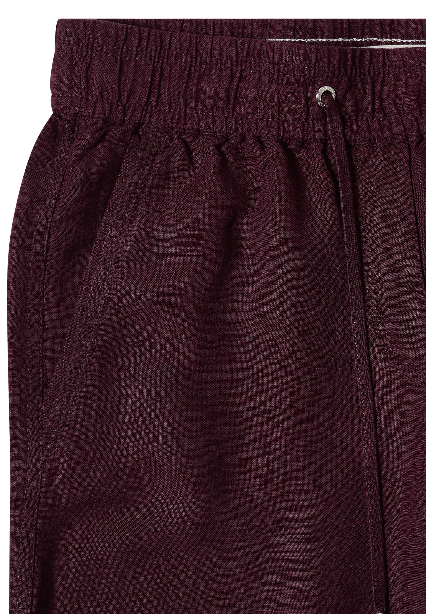 High Waist Wide Leg Hose aus Leinenmix