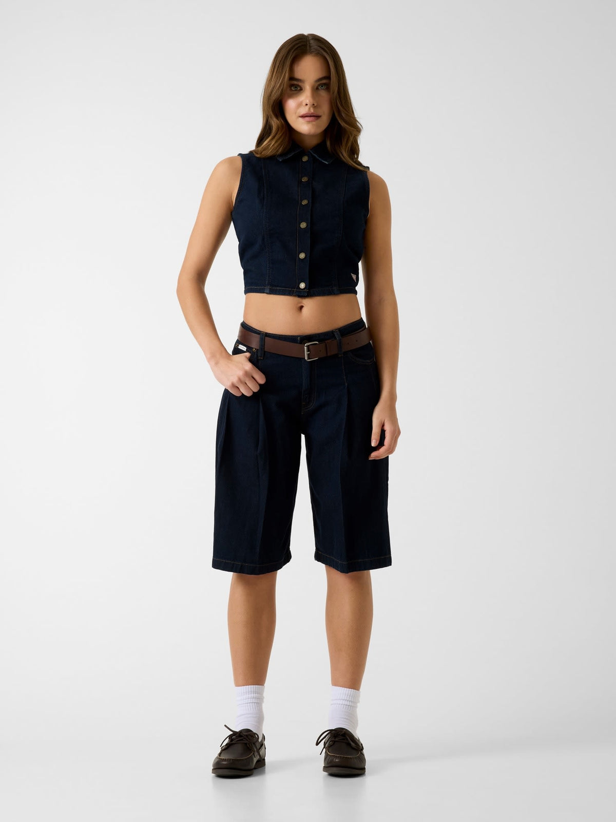 GJ CLASSIC PLEATED BERMUDA