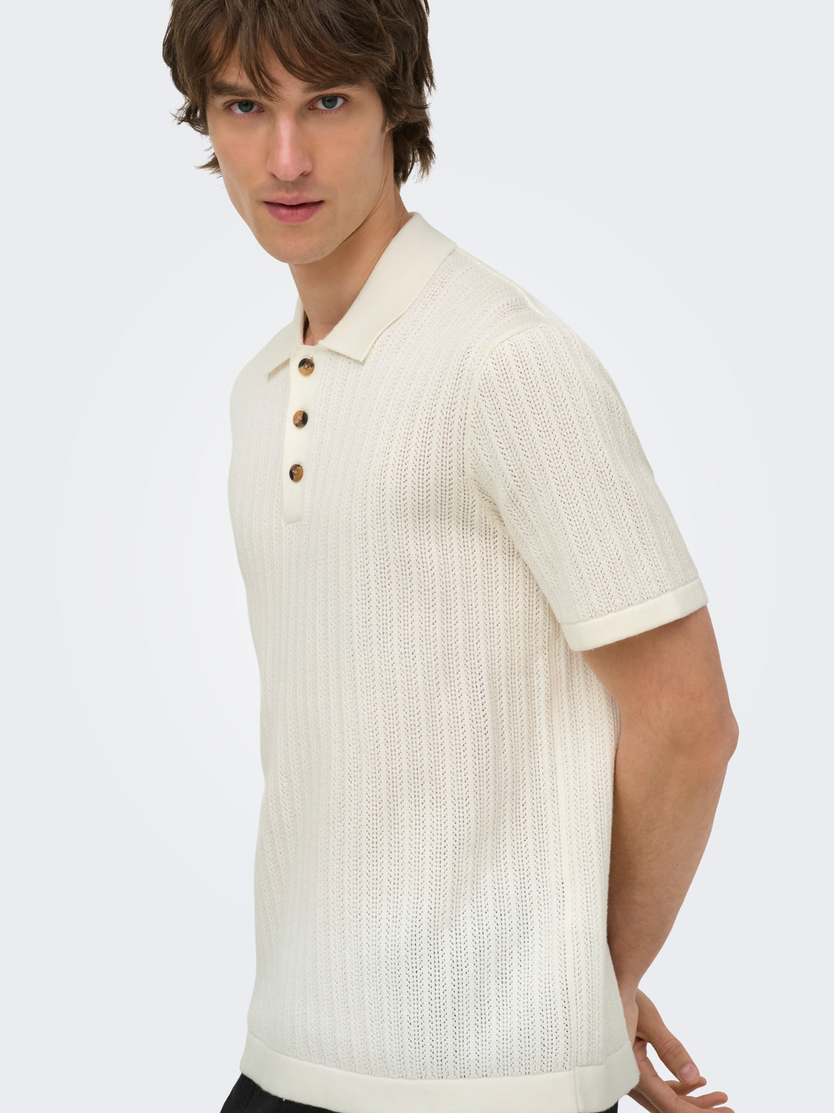 ONSMOON REG 12 SS POLO KNIT NOOS