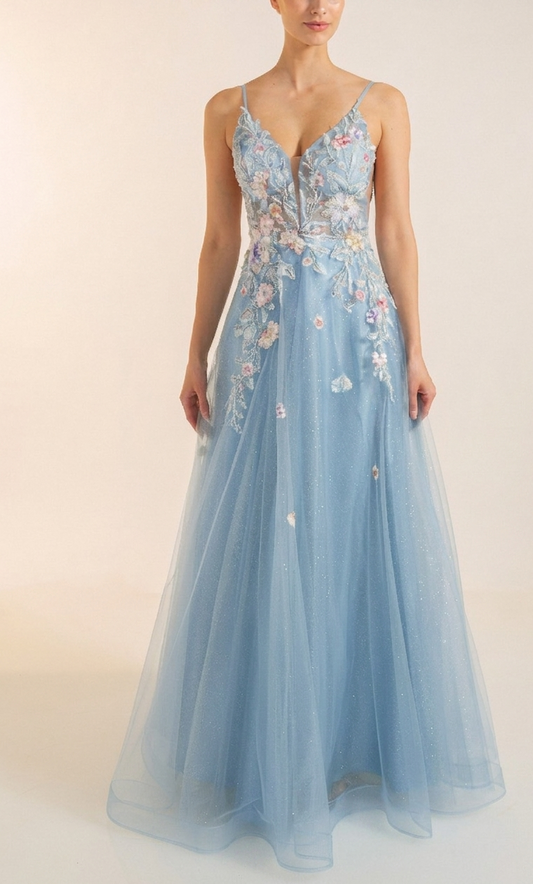 Unique Europe GmbH Kleider festlich9974 blue aura