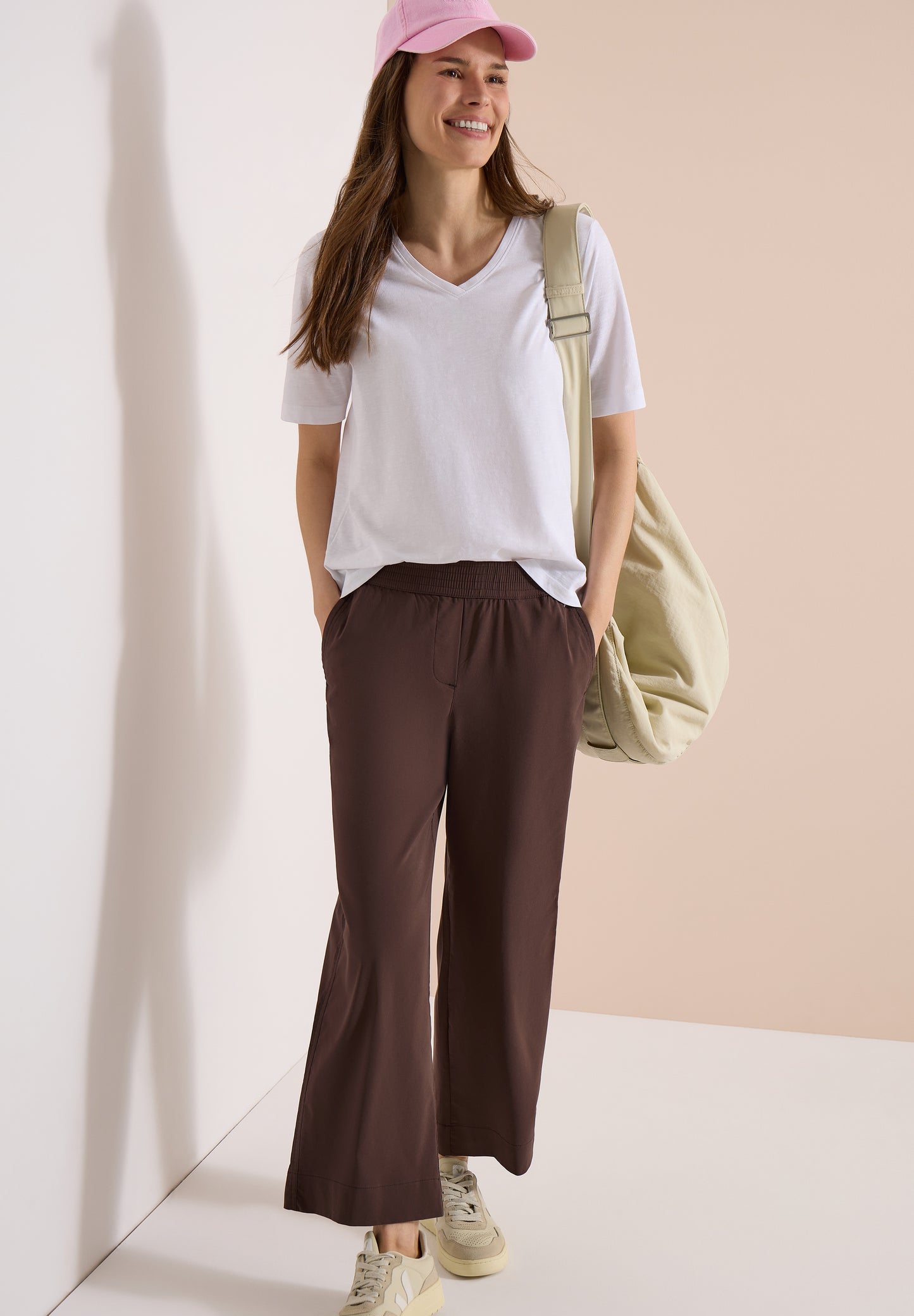 High Waist Wide Leg Hose im Loose Fit